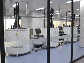 自主专利的BioArchive®全自动存储罐